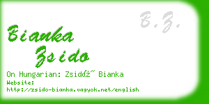bianka zsido business card